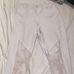 90 Degree White Mesh Leggings